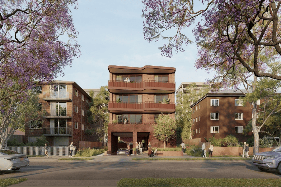 Existing brick walk-up apartments in established Australian suburb demonstrating durability and lasting urban character